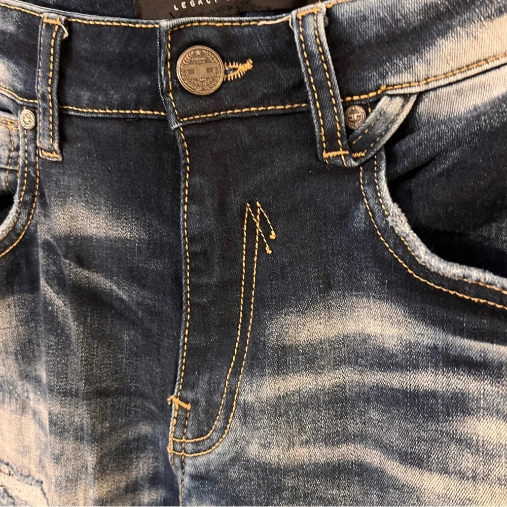 Jordan Craig Legacy Aaron Distressed Jeans 30x32 Hurricane Wash